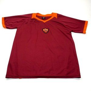 ASR Roma Mens Red Sport Wear Jersey T Shirt Sz XL